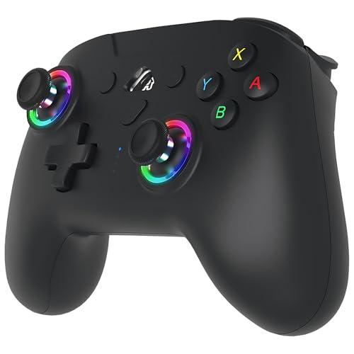 Subsonic - Joystick senza fili per Switch / Switch oled – Wireless controller bluetooth con LED, vibrazione e giroscopio - Nero