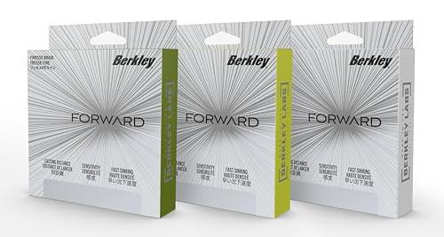 Berkley Forward Braid Lenza | Lenza super sottile ad alta sensibilità per spinning, esca e pesca di precisione | Maggiore sensibilità | 300 m | 0,08 mm | 2,05 kg | Verde a bassa visibilità