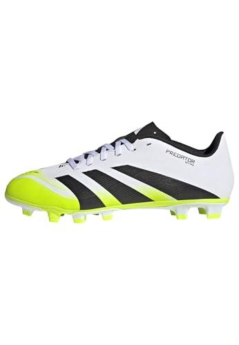 Adidas Unisex Club Firm Ground/Multi Ground Football Boots, Cloud White/Core Black/Lucid Lemon, 42 EU