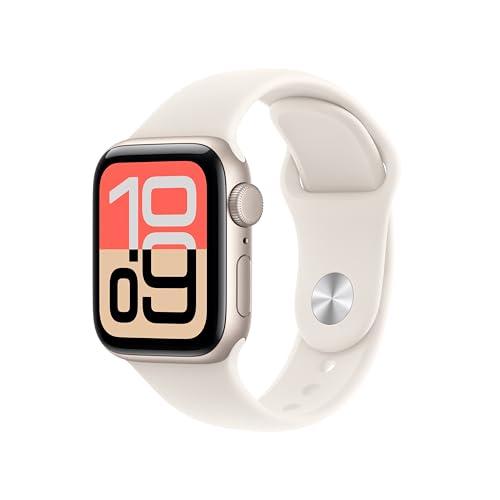 Apple Watch SE 3 GPS, Cassa 40 mm in alluminio galassia con Cinturino Sport galassia - M/L