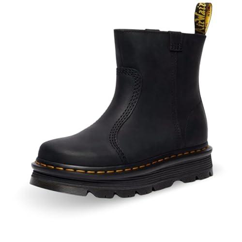 Dr. Martens Zebzag Rigger Black Wyoming, Platform Uomo, Nero, 37 EU