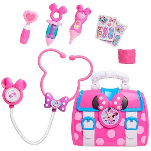 Set di Borsa da dottore con il Fiocco di Minni Disney Junior, 9 pezzi, gioco di finzione, giocattoli per bambini dai 3 anni in su di Just Play
