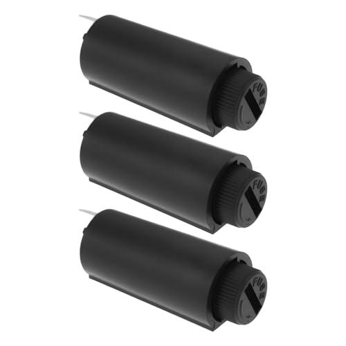 VGOL 3 portafusibili verticali chiusi con cappuccio 5 mm x 20 mm 250 V 10 A per schede di alimentazione vari piccoli dispositivi elettrici