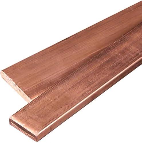Barra Piatta Liscia in Rame Elettrolitico Da 10 a 100 mm in Diverse Lunghezze e Spessori (20x3 mm lunghezza 1 Metro)