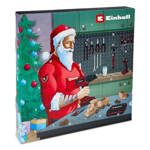 Original Einhell Calendario dell’Avvento 2025 Attrezzi (Set 37 pezzi con accessori per cricchetto e inserti, strumenti da taglio/misura, materiali resistenti, compatibile 1/4