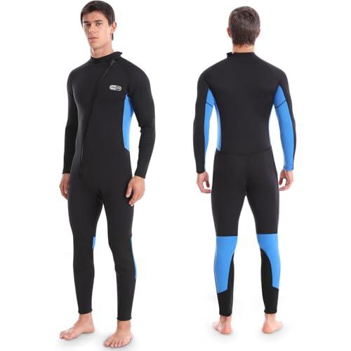 Muta da Uomo, Corpo Intero Muta Sub Uomo, Muta in Neoprene da 3mm Muta da Sub per Immersioni Snorkeling Nuoto Surf