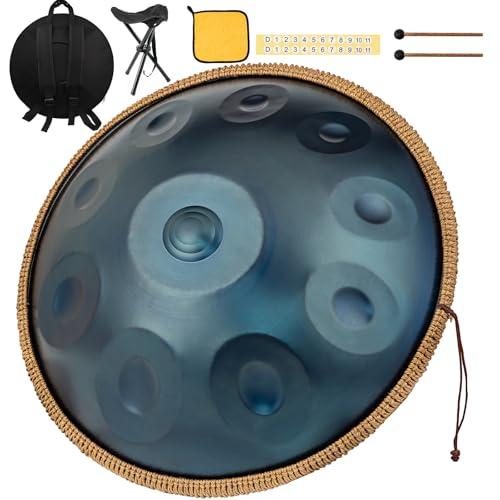 440 Hz Handpan Drum 10 Toni 22 Pollici Handpan Instrument Re Minore Handpan Music Percussione Armonica con Risonanza Confortevole Ideale per Principianti Sound Healing Meditazione