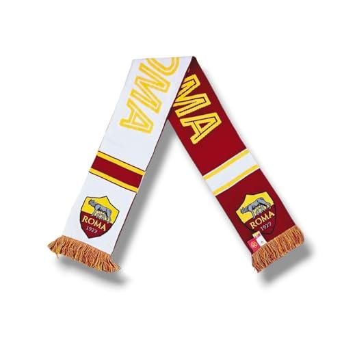 AS Roma SCIARPA UFFICIALE TUBOLARE DELUXE WORDMARK, DOPPIA GRAFICA