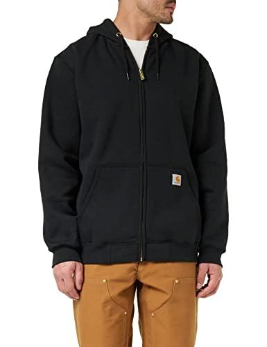 Carhartt Loose Fit Midweight Full-Zip Sweatshirt, Felpa con cappuccio Uomo, Nero, L