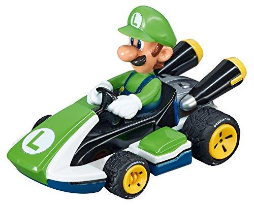Carrera Go-20064034-Circuito Auto-Nintendo Mario Kart 8-Luigi, Multicolore, 20064034
