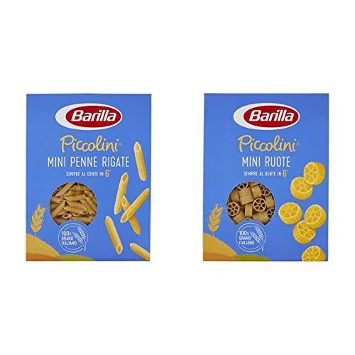 Barilla Pasta Mini Penne Rigate Piccolini, Pasta Corta di Semola di Grano Duro 100% Italiano, 500 gr