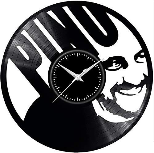 Fusorario Orologio in Vinile da Parete LP 33 Giri Silenzioso Idea Regalo A Tema caricatura musica italiana Pino Daniele 2