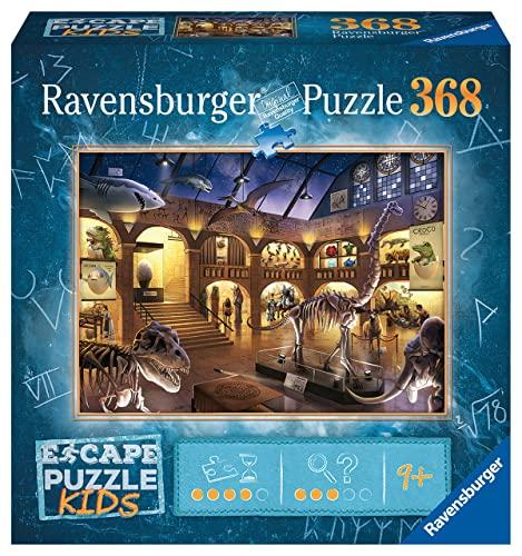 Ravensburger Puzzle, Escape the Puzzle Kids, Il Museo di Storia Naturale, 368 Pezzi, Escape Room, Puzzle Bambini, Età Raccomandata 9+, 129355