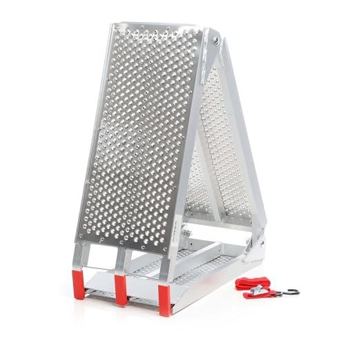 Wiltec Rampa di carico ripiegabile in 3 Portata fino a 270 kg In alluminio Pedana antiscivolo