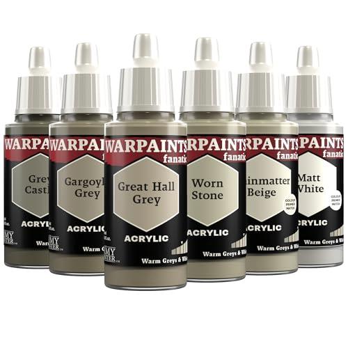 The Army Painter, Warpaints Fanatic Flexible Triad: Warm Greys & White, 6x18 ml Colori Acrilici - Colori modellismo per Miniature Dnd e Warhammer 40k