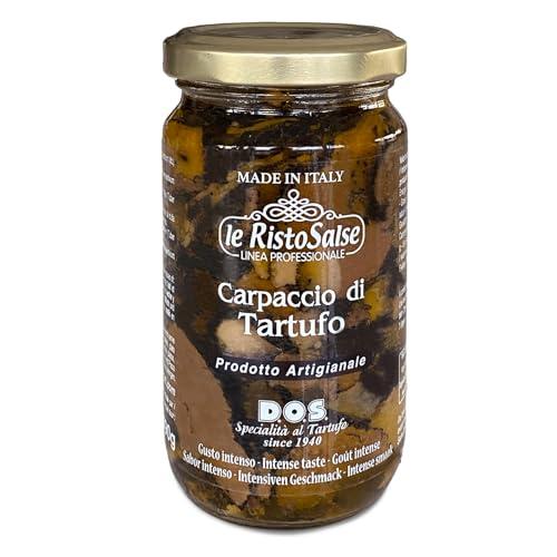 Carpaccio di Tartufo 190g | Tartufo a Fette Pronto all'Uso | Senza Glutine, Artigianale, Made in Italy | Perfetto per Bruschette, Pasta, Carne, Pesce, Uova, Pizza, 190g