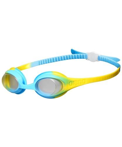 ARENA Spider Kids Occhialini Nuoto per Bambini, Occhialini Piscina con Protezione UV, Ponte Nasale Autoregolante, Guarnizioni in Silicone Ipoallergenico, Trattamento Anti-Appannamento, 2-5 Anni