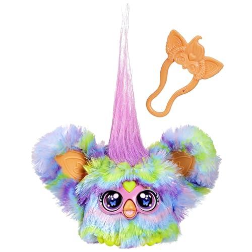 Furby Furblets, Swee-Dee Primavera, Peluche Giocattolo in Miniatura per Bambini e Bambine dai 6 Anni in Su, Oltre 45 Suoni e Melodie, Con 2 Clip Portachiavi, Multicolore