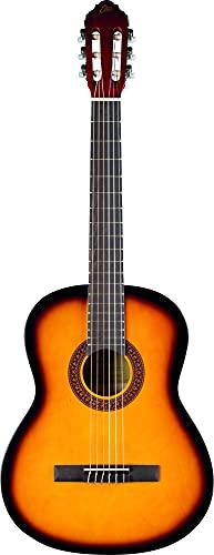 EKO GUITARS - CS-10 SUNBURST, Chitarra Classica Serie Studio Scala 4/4, Top in Tiglio, Fasce e Fondo in Tiglio Laminato, Manico e Tastiera in Betulla, Custodia Inclusa, Colore Sunburst