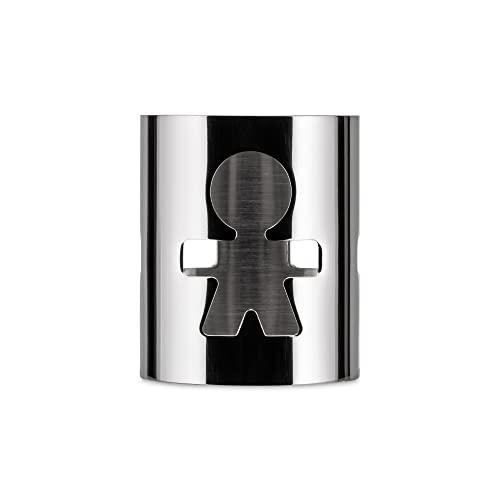 Alessi Girotondo Portatovaglioli Uomo Traforato in Acciaio Inossidabile Lucidato a Specchio