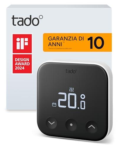 tado° termostato intelligente X, prodotto aggiuntivo come termostato ambiente cablato, controllo del riscaldamento tramite app e smart speaker (Alexa, Siri, Google)