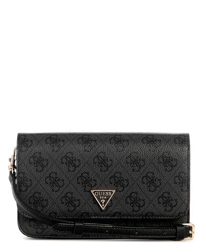 GUESS Noelle II Crossbody Flap Organizer, Coal Logo, Coal Logo, Taglia Unica