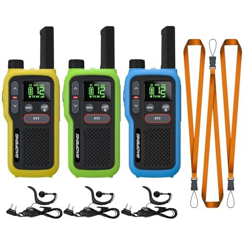 BAOFENG GT-18 Walkie Talkie PMR446 Radio senza licenza per bambini, batteria ricaricabile Walky talky da 1500 mAh, 16 canali, scansione, torcia elettrica, VOX per campeggio, escursionismo, famiglia