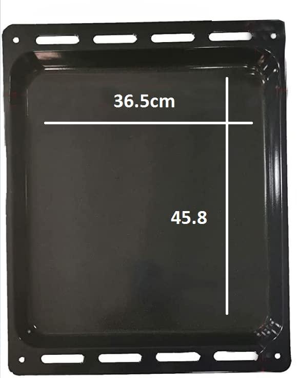 Leccarda Per Forno 36.5X45.8 Nera, Adatta ai marchi CANDY GASFIRE HOOVER ZEROWATT - FIGEVIDA