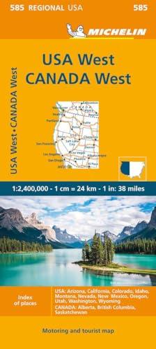 Usa. Canada ovest: Straßen- und Tourismuskarte 1:2.400.000: 585