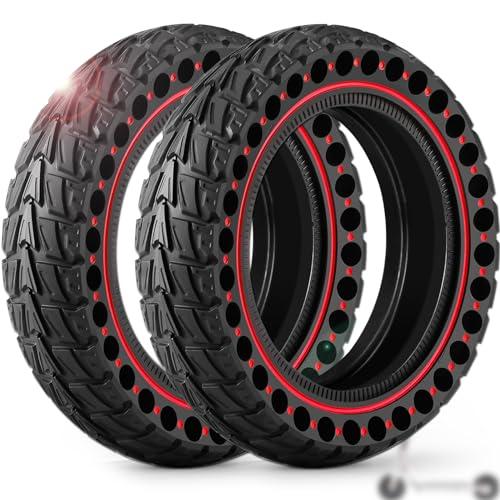Monuary 2 Pezzi Pneumatico 50/75-6.1 per Monopattino Elettrico, Gomma Piena Compatibile Anche con Misure 8,5 x 2,0 e 8 1/2 x 2, Resistente Alle Forature, Nessuna Manutenzione Necessaria