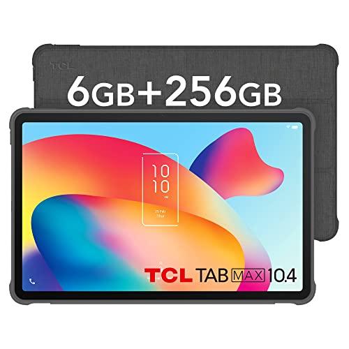 TCL TABMAX 10.4, Tablet 10.36 Pollici Android 11 FHD+ 2K Display, RAM 6GB + 256GB (fino a 512GB), 8000mAh, Wi-Fi Tablet PC, Non LTE, Fotocamera 13MP + 8MP, con Custodia