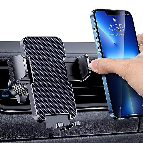 BIPOPIBO Porta Cellulare Auto [Compatibile con Custodie Spesse] Supporto Telefono Auto 360 Gradi di Rotazione per Presa D'aria Dell'Auto Portacellulare Auto Universale per iPhone Smartphone Android