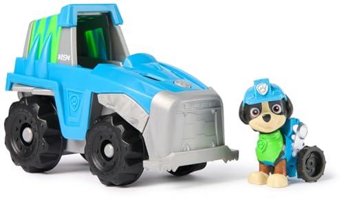 Paw Patrol, veicolo di salvataggio dinosauri di Rex 2025, veicolo giocattolo con action figure da collezione, giocattoli orientati alla sostenibilità per bambini e bambine dai 3 anni in su