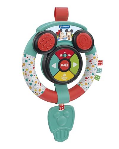 Clementoni Baby Disney Volante Morbido per Bambini 6+ Mesi, con Suoni e Luci, Gioco Imitativo Educativo Prima Infanzia, Stimola la Manualità e Lo Sviluppo Cognitivo, 17557