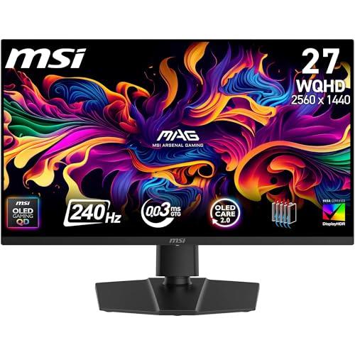 MSI MAG 273QP QD-OLED X24, monitor Gaming 26,5