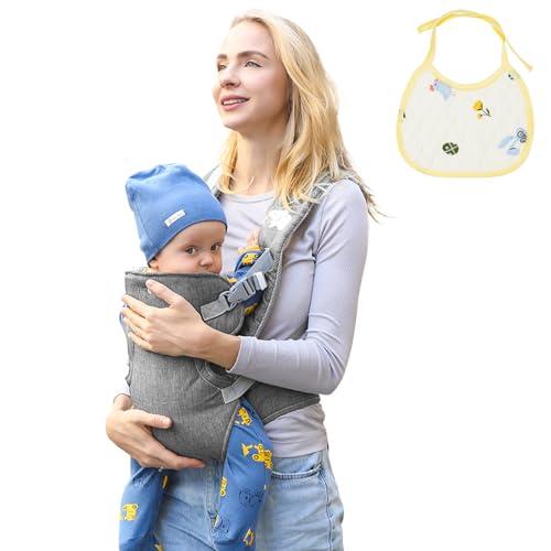 Aolso Marsupio Neonati Ergonomico, Fascia Porta Bebe Neonato Facile da Indossare, Regolabile e Unisex, Marsupio Neonati Multiuso, Traspirante Leggero, Ideale Neonati da 0-24 Mesi(Inferiore a 25kg)