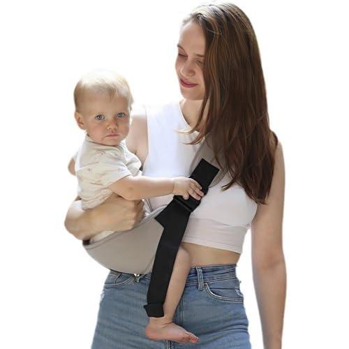 GNHG Fascia Porta Bebe, Marsupio Neonato regolabile，Fascia Neonato Multifunzionale On the Go Con tasca,Marsupio Neonato 0-36 mesi, Tutte le Stagioni, fino a 20kg