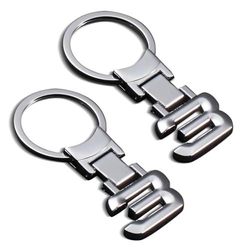 Portachiavi in metallo digitale per portachiavi BMW serie 3, Nero , M