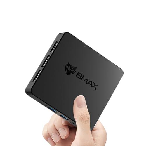 BMAX Mini PC B1 8 GB LPDDR4 128 GB eMMC W-11 Gemini Lake N4000 (fino a 2,6 GHz) Display a doppio schermo Supporta HDMI 4K, WiFi 5 2.4G/5G, Bluetooth 5.0 PC domestico computer da ufficio