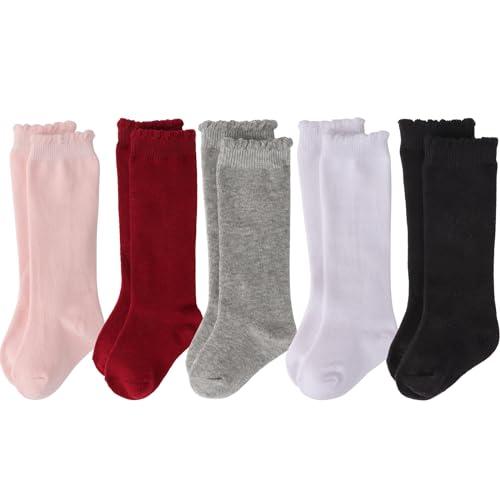 DRESHOW Calzini alti al Ginocchio Bambina Calzini per Bambini Calzini per Neonati Calzini Per Neonati In Cotone