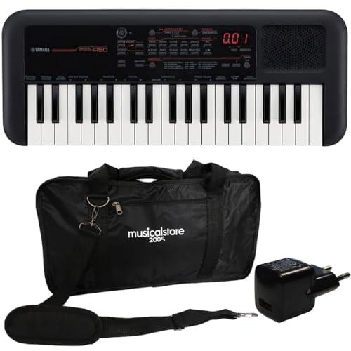 MusicalStore2005 Kit Tastiera 37 Tasti YAMAHA PSS-A50 con Borsa e Alimentatore - Ideale per Bambini e Studenti
