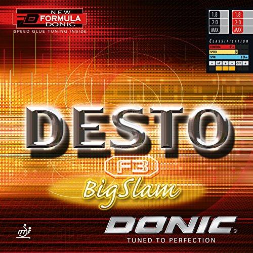 DONIC Desto F3 Big Slam, rivestimento TT, OVP, incl. Contenuto della confezione:, Nero , max.