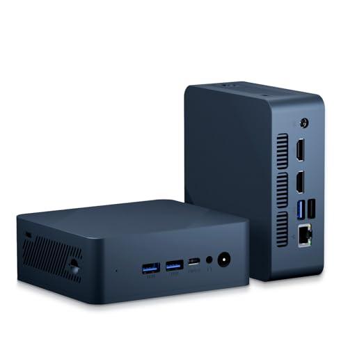 Esslorex Mini PC Ryzen 5 3550H, 16 GB DDR4 RAM 512 GB SSD, Mini Computer Display 4K 60 Hz/Doppia porta HDMI/Tipo C e USB 3.2/LAN RJ45/WiFi 5 per casa/ufficio/lavoro
