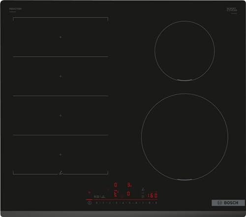 Bosch PIX631HC1E Serie 6, Piano Cottura a Induzione, FlexInduction: più Flessibilità, DirectSelect, PerfectFry plus, Home Connect, senza Cornice, Nero, 60 cm