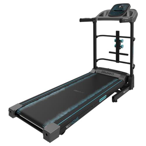 Cecotec Tapis Roulant Pieghevole DrumFit WayHome 1700 Sprint. 900 W, 1-17 Km/h, 12 Programmi, Pannello LCD, Superficie di Corsa 130x44cm con Smorzamento, Inclinazione Manuale, Connessione Mini Jack