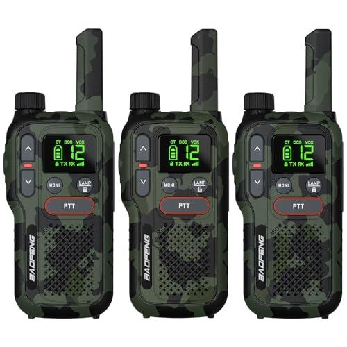 BAOFENG GT-18 Walkie Talkie PMR446 Radio senza licenza per bambini, batteria ricaricabile Walky talky da 1500 mAh, 16 canali, scansione, torcia elettrica, VOX per campeggio, escursionismo, famiglia