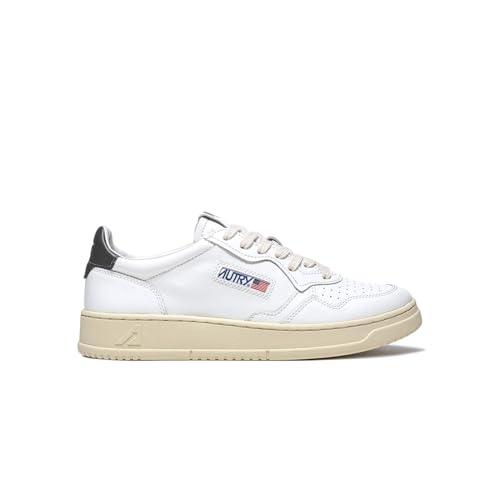 AUTRY Scarpe Sneakers Donna in Pelle Bianco-Nero AULM LL22 (37)