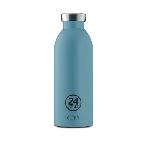 24BOTTLES Urban Bottle - Borraccia 500 ml Acciaio Inox, Bottiglia con Tappo 100% Ermetico Ultraleggera, Borraccia Palestra senza BPA, Borracce Ecologiche Design Italiano [NON Termica], Powder Blue
