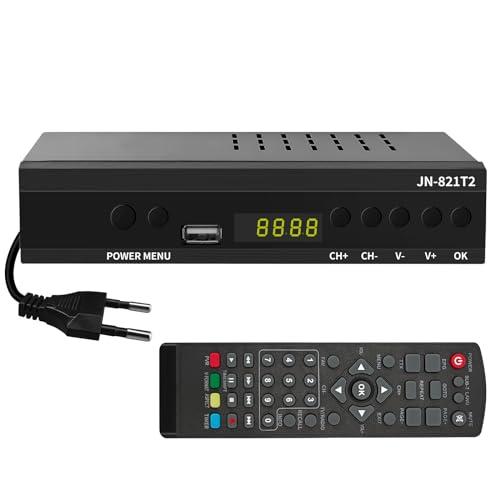 Yingtop Decoder Digitale Terrestre 2024 H.265 Hevc Main 10 bit, Decoder DVB-T2 Ricevitore Digitale Terrestre TV SCART Full HD 1080p riceve TUTTI i canali gratuiti,Supporta Multimedia PVR USB WiFi