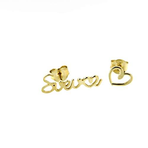 Orecchini Mucho Amor con nome personalizzabile